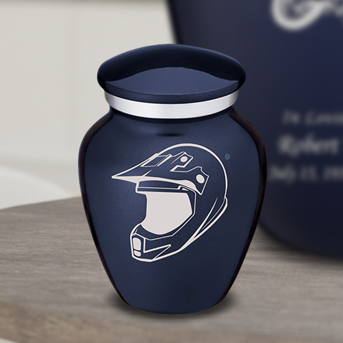 Keepsake Embrace Cobalt Dirt Bike Cremation Urn