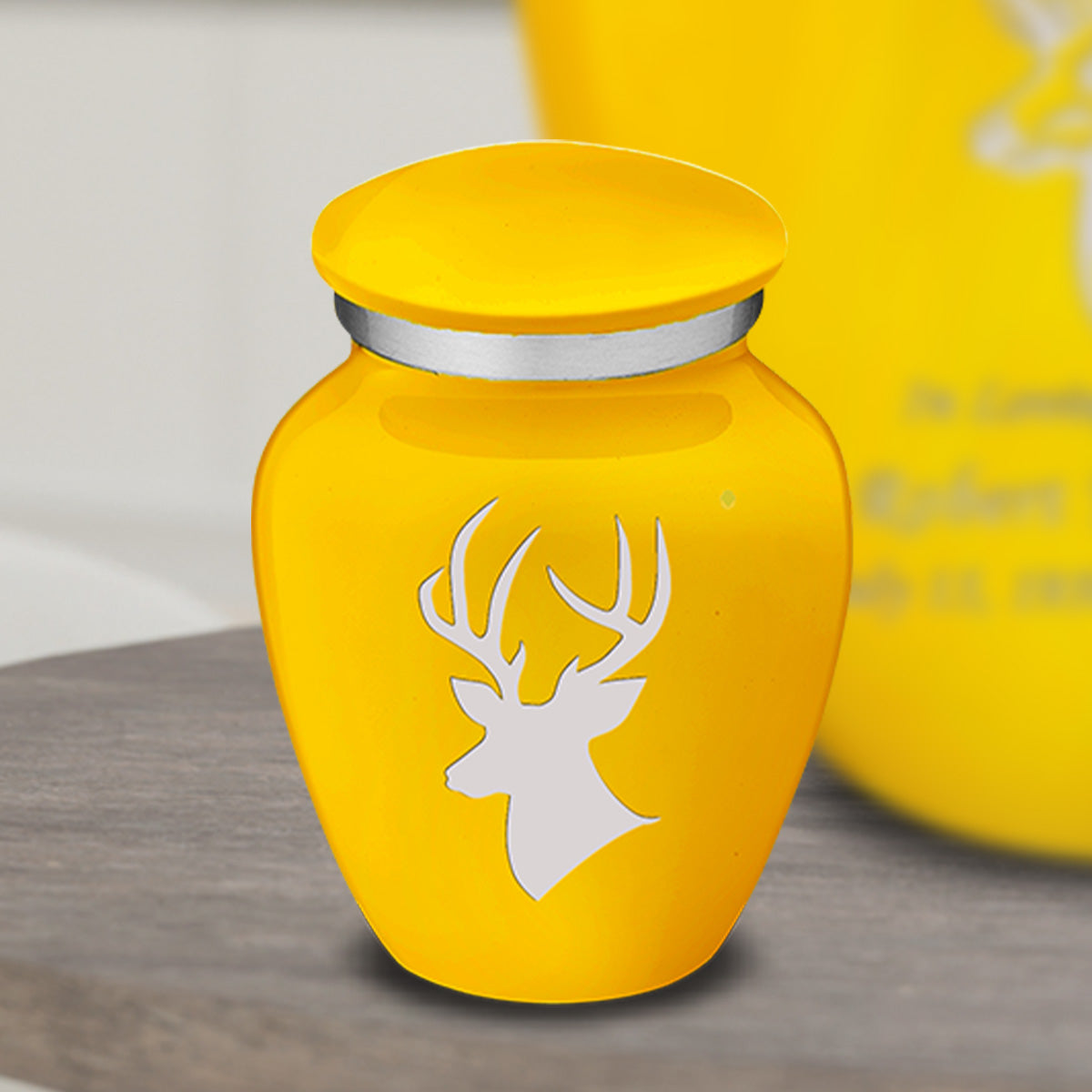 Keepsake Embrace Yellow Deer Cremation Urn