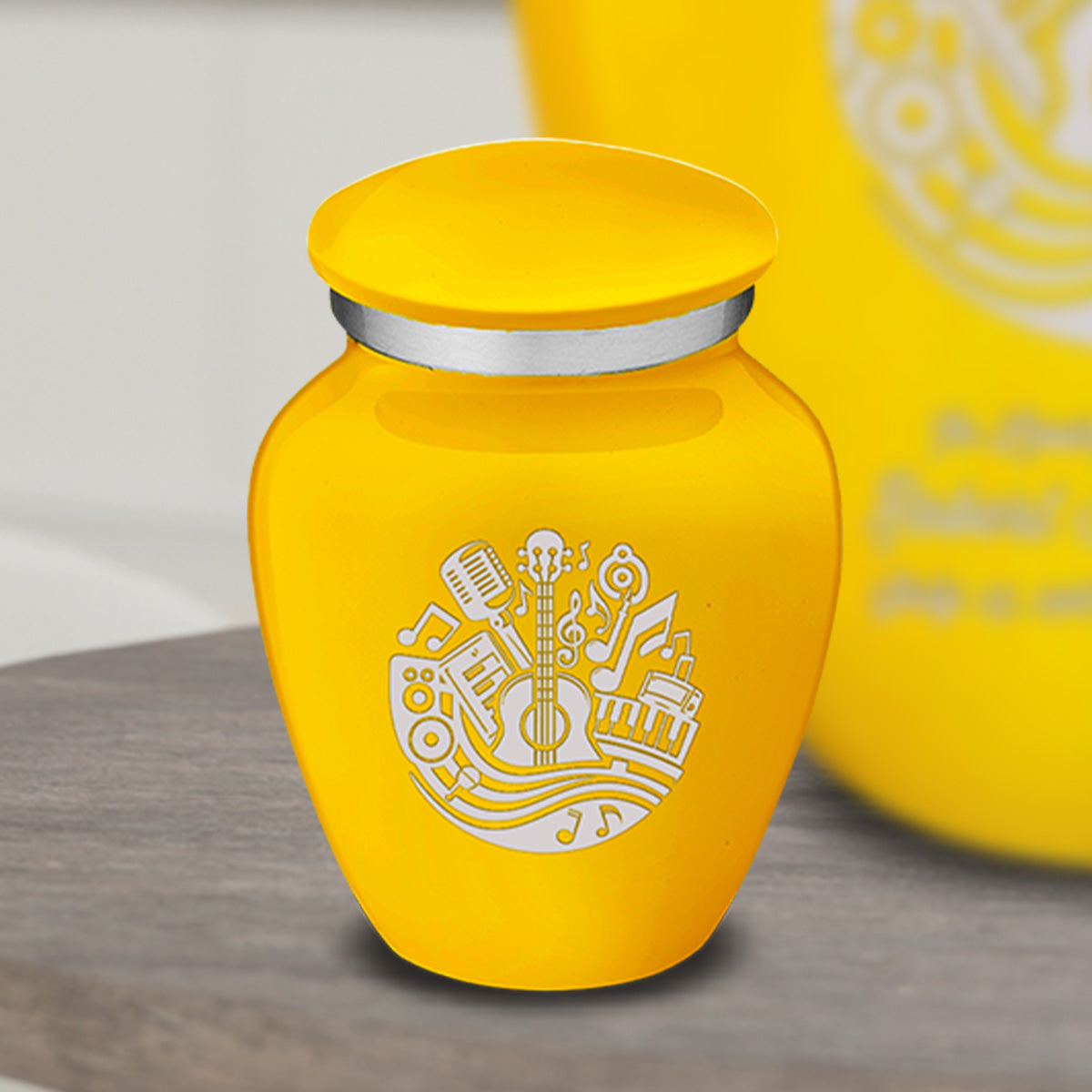 Keepsake Embrace Yellow Music Cremation Urn