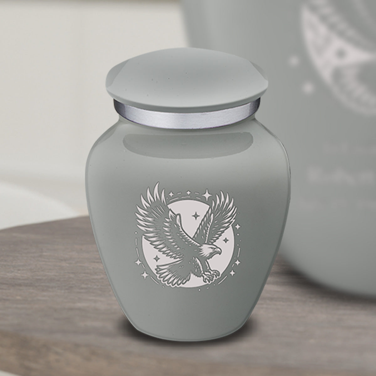 Keepsake Embrace Slate Grey Flying Eagle Cremation Urn