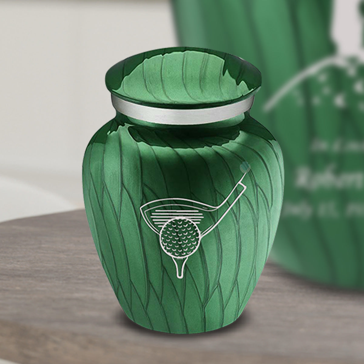 Keepsake Embrace Pearl Green Golf Cremation Urn