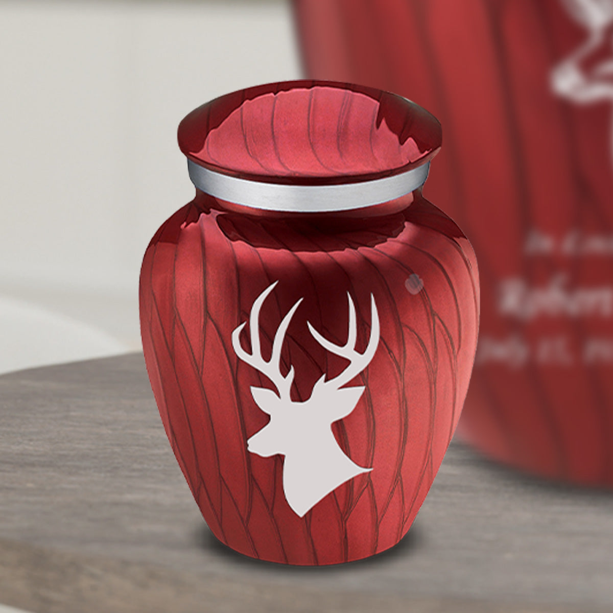 Keepsake Embrace Pearl Candy Red Deer Cremation Urn