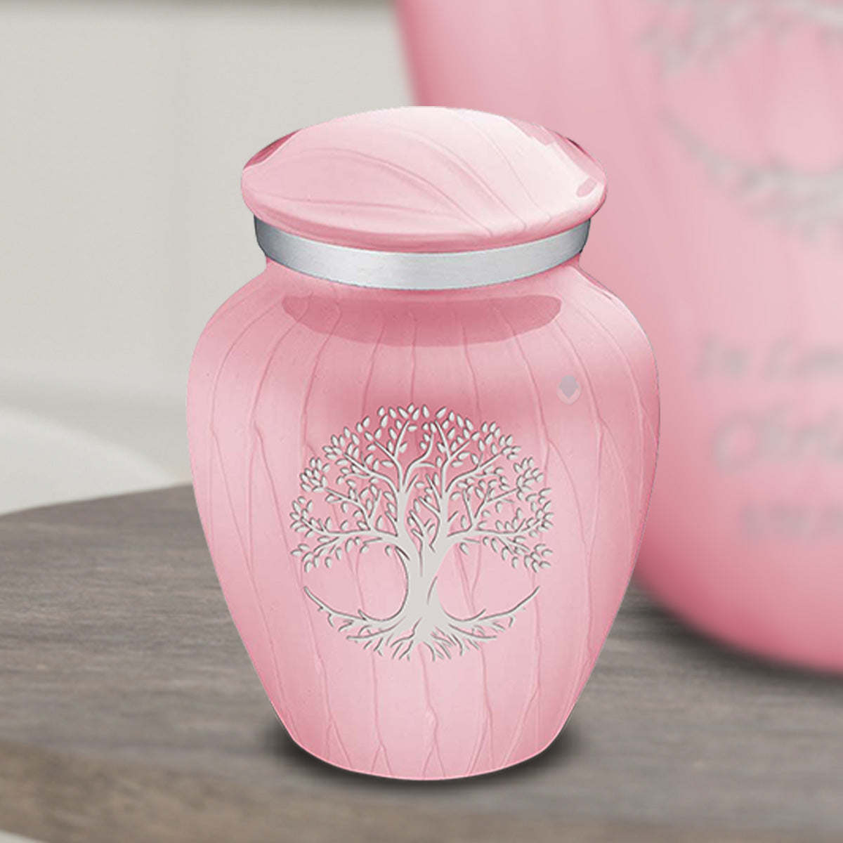 Keepsake Embrace Pearl Light Pink Tree of Life Cremation Urn