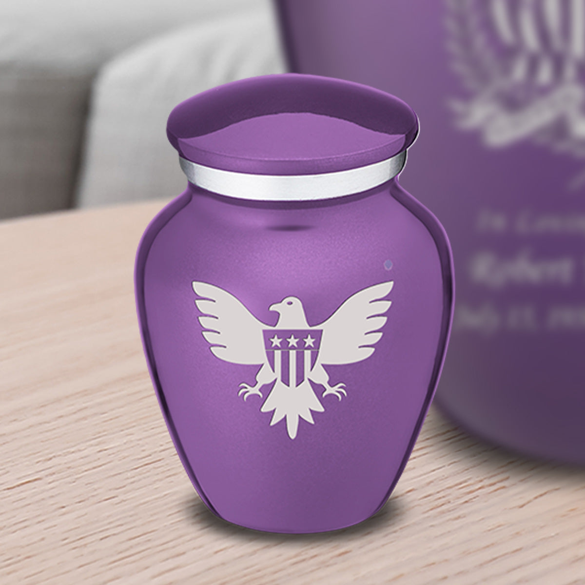 Keepsake Embrace Purple American Glory Cremation Urn