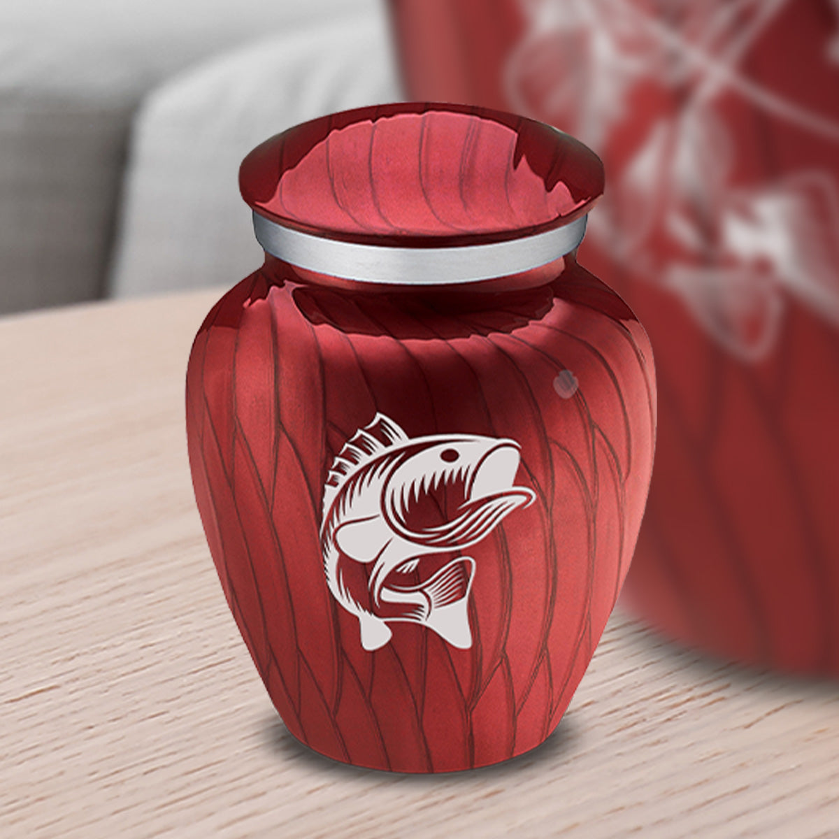 Keepsake Embrace Pearl Candy Red Fish Cremation Urn