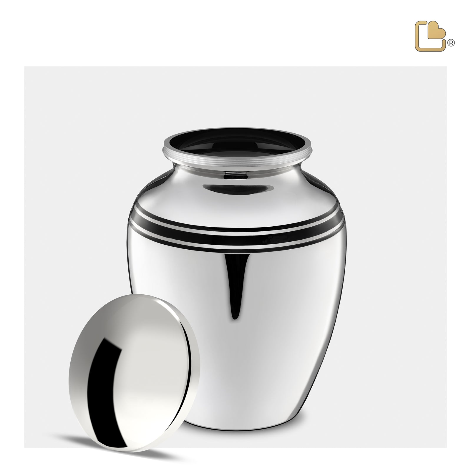 ArtDeco Medium Urn Pol Silver