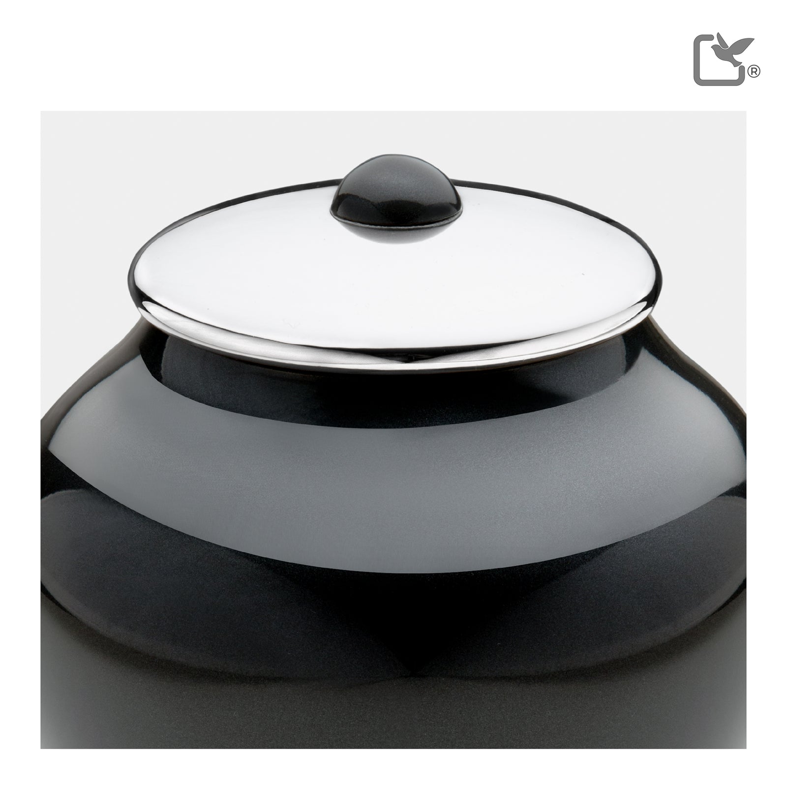 Medium Tall Simplicity Midnight Cremation Urn - COMFORT by LoveUrns