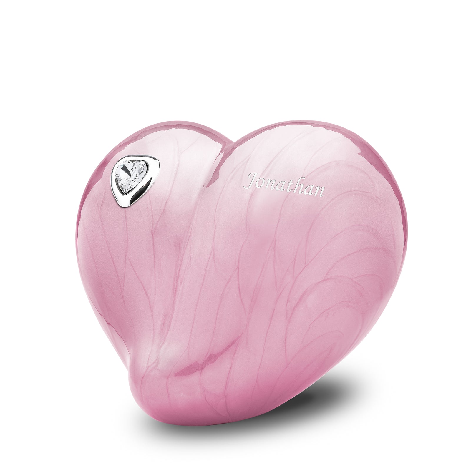 Medium LoveHeart Pink Cremation Urn
