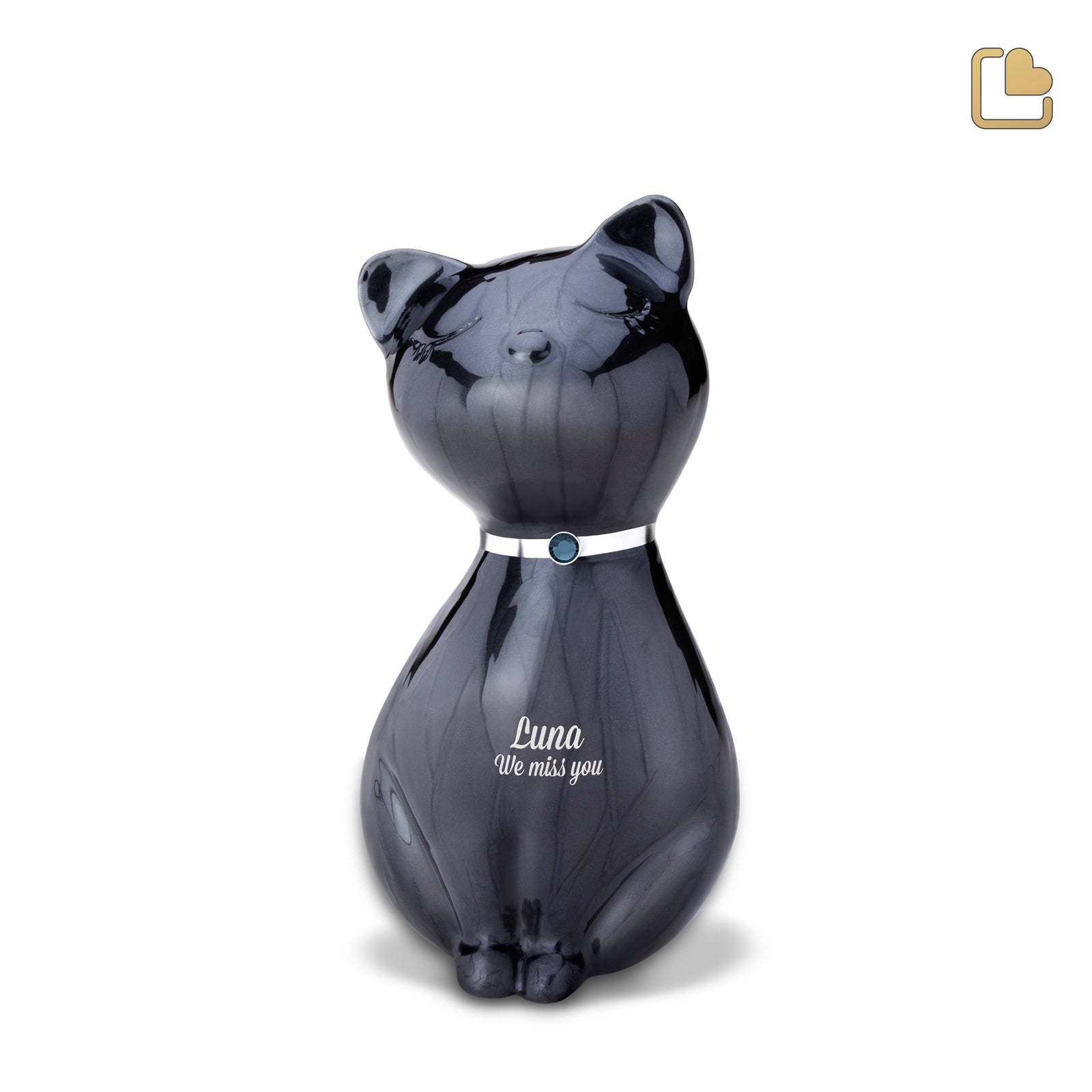 Princess Cat Midnight Pet Urn