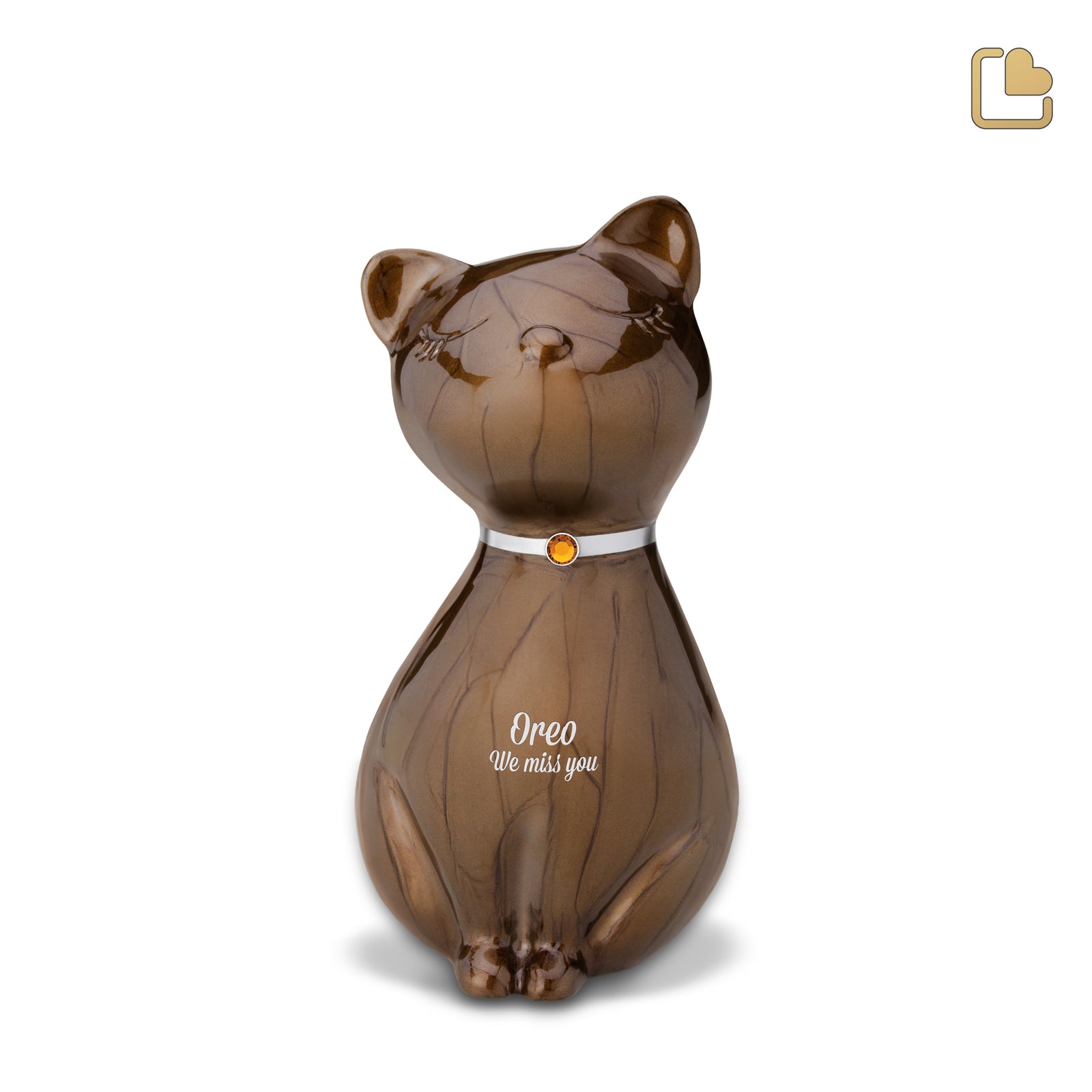 Princess Cat Bronze Pet Cremation Urn