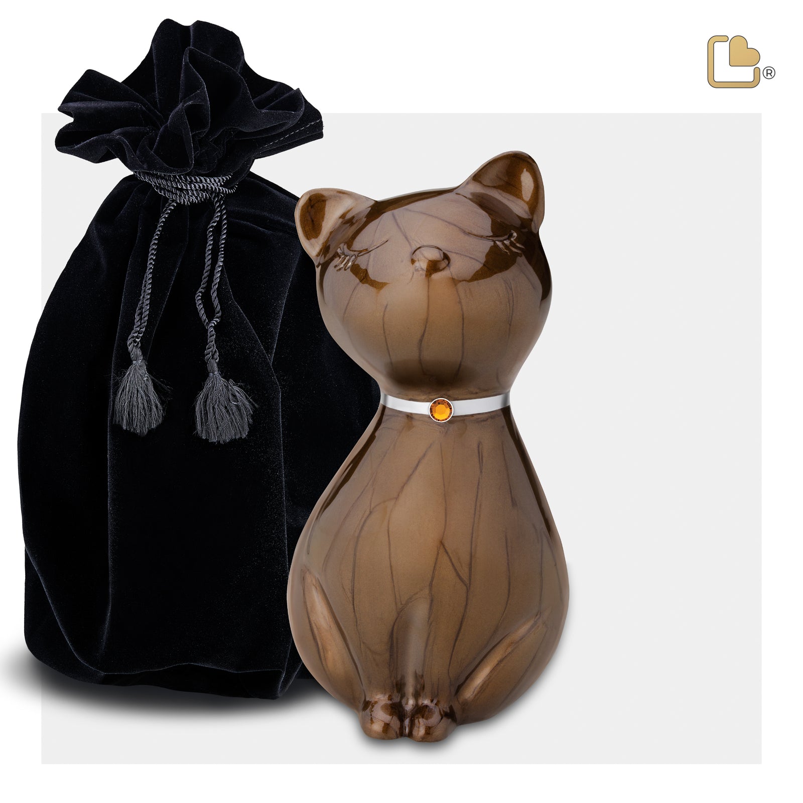 Princess Cat Bronze Pet Cremation Urn