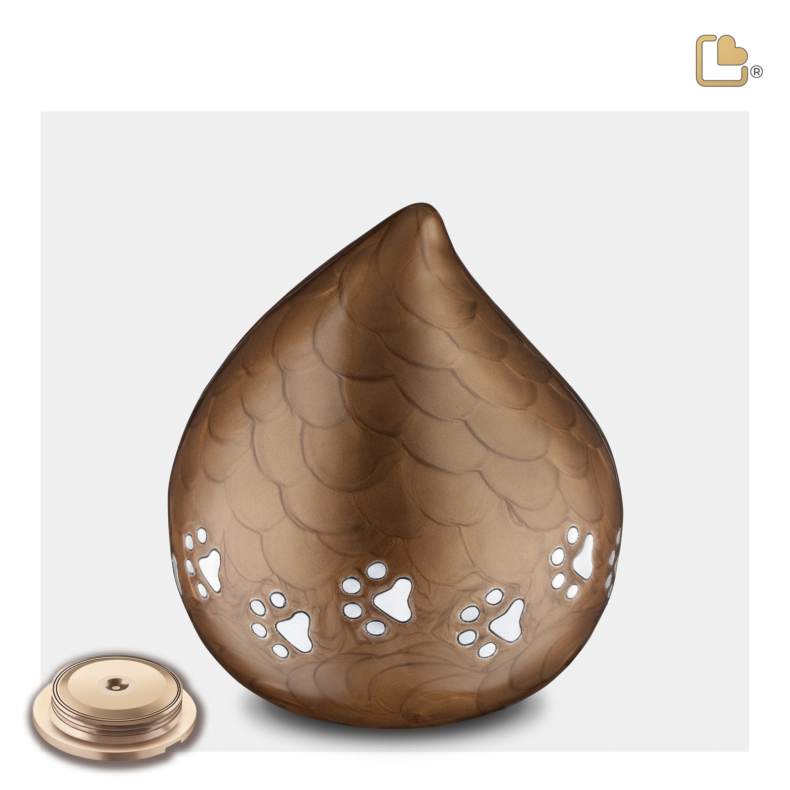LoveDrop Bronze Pet Cremation Urn