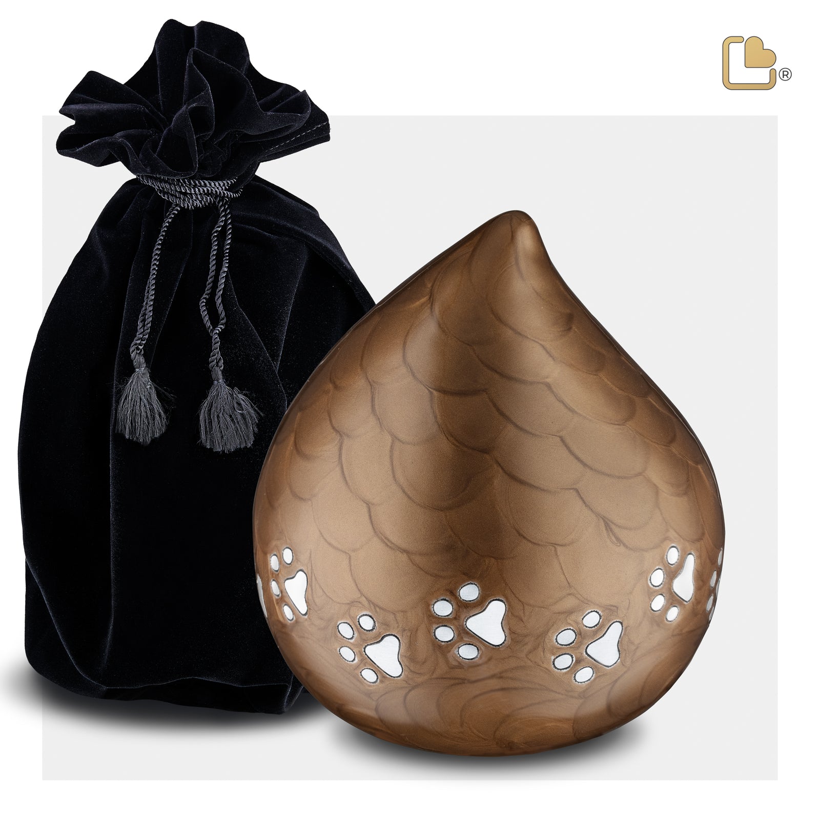 LoveDrop Bronze Pet Cremation Urn