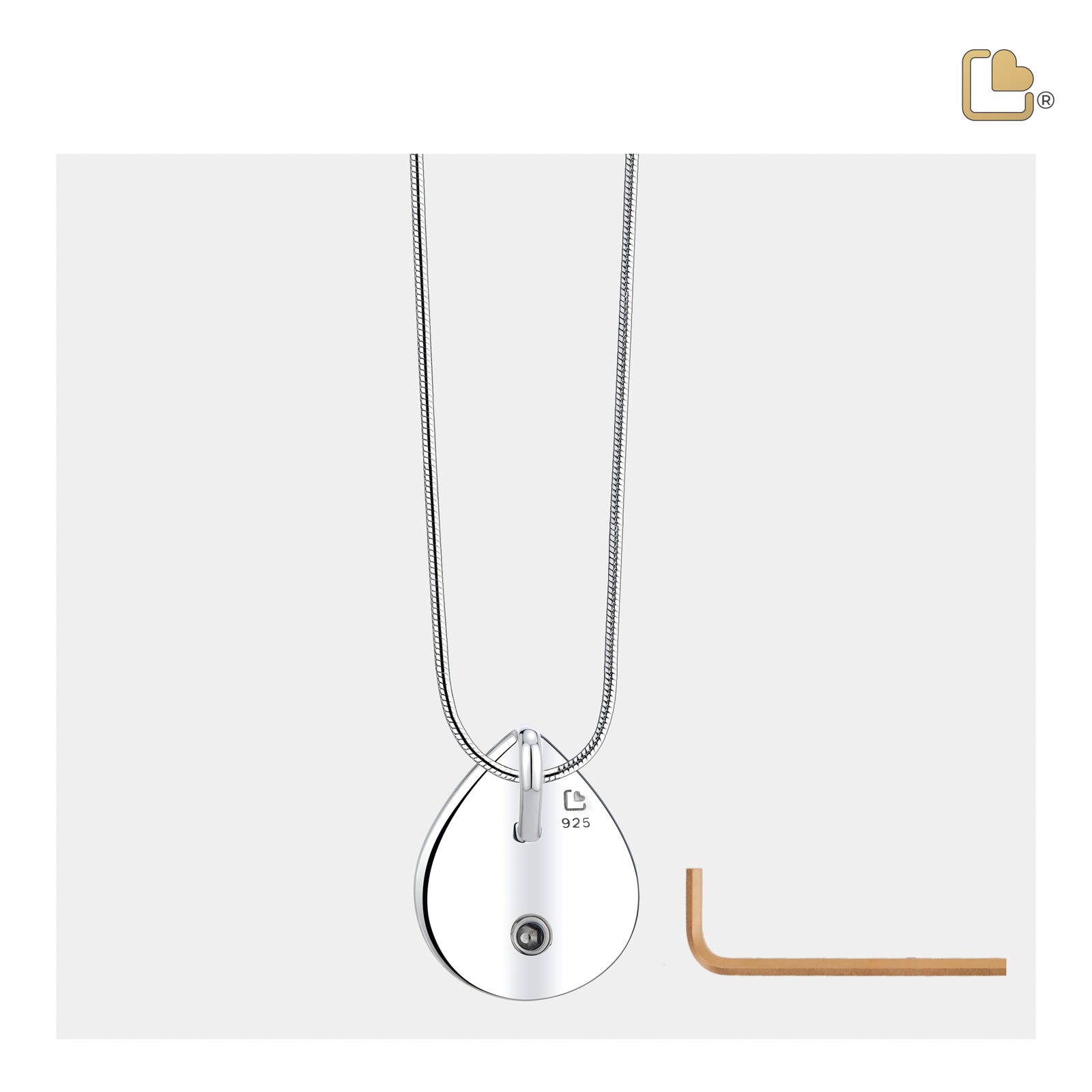 Drop Ashes Pendant Pol & Bru Rose Gold Vermeil