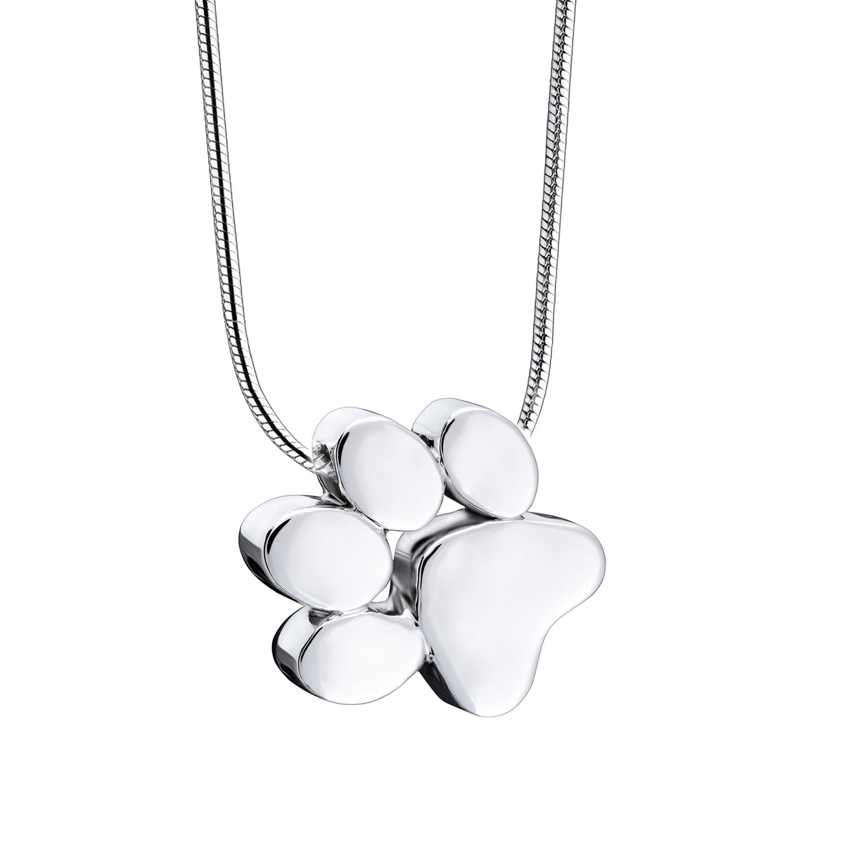 Paw Sterling Silver Cremation Pendant