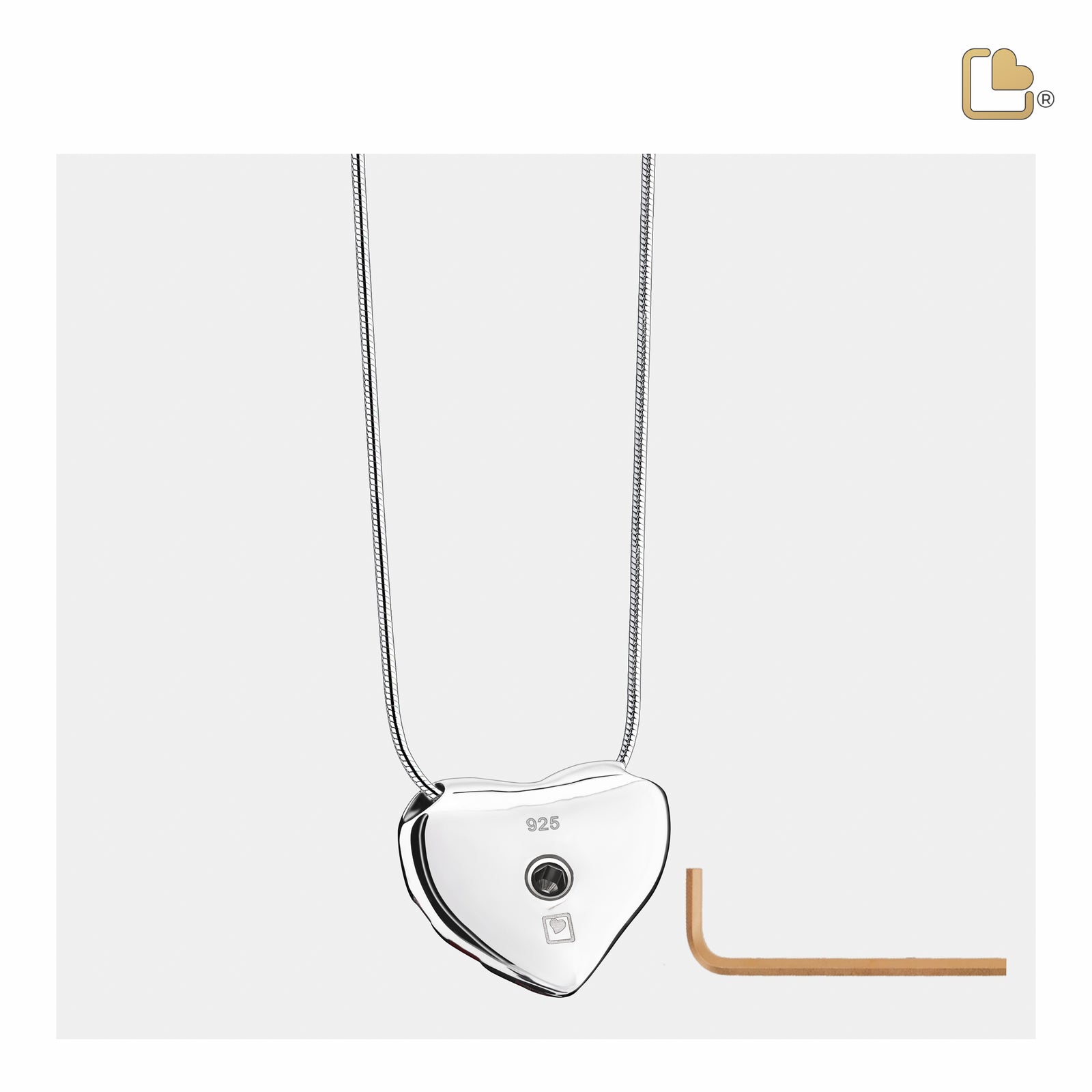 Stars & Stripes Sterling Silver Cremation Pendant