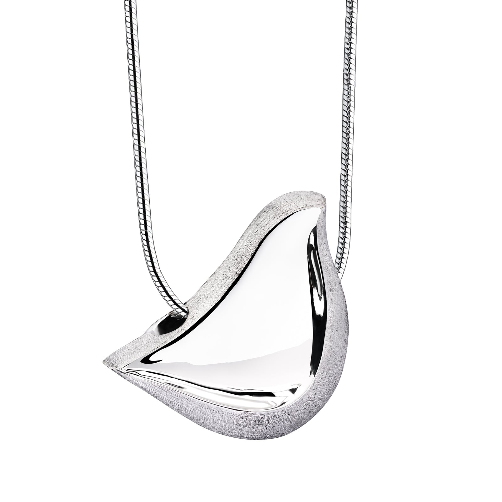 LoveBird Two Tone Sterling Silver Cremation Pendant