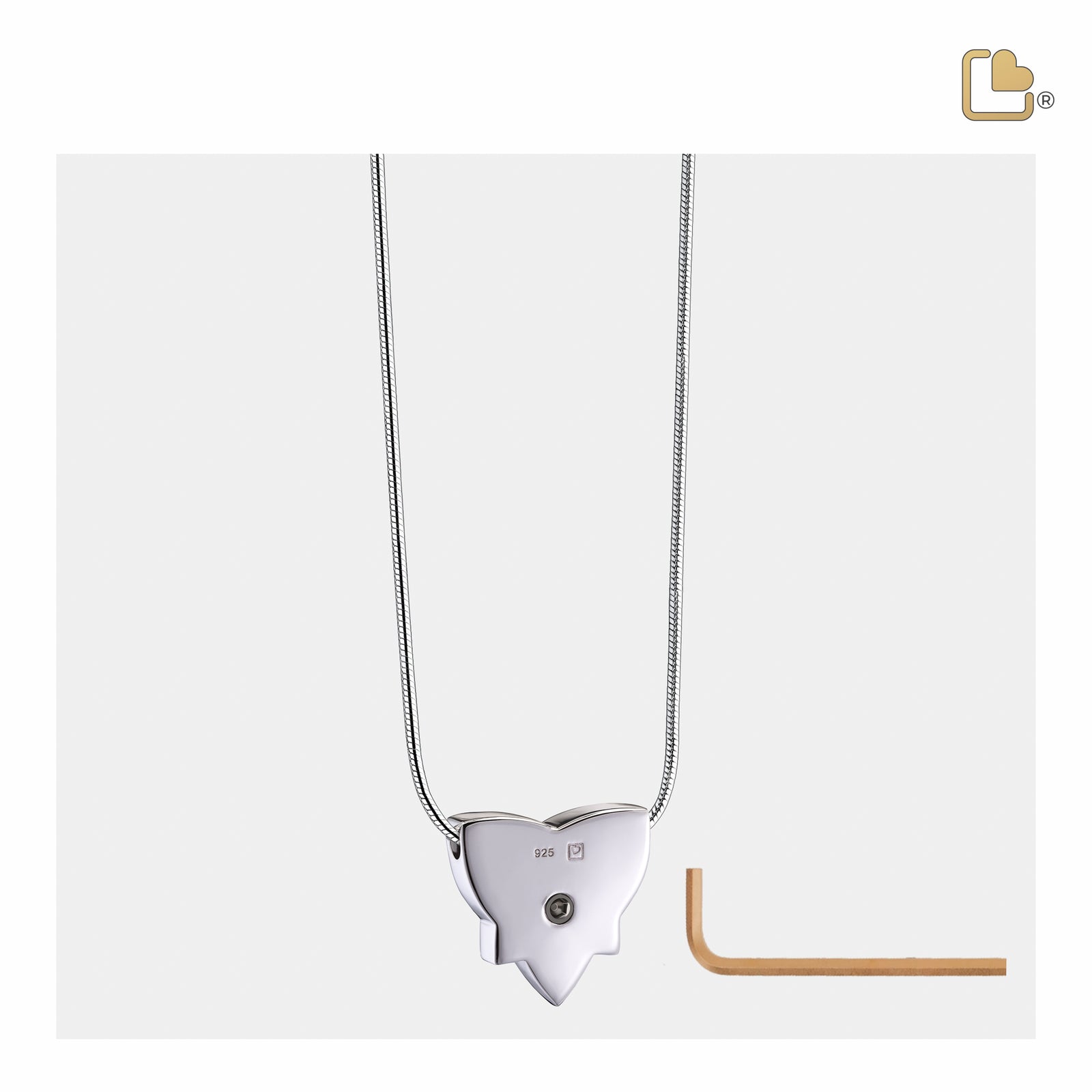 Celtic Trinity Knot Two Tone Sterling Silver Cremation Pendant