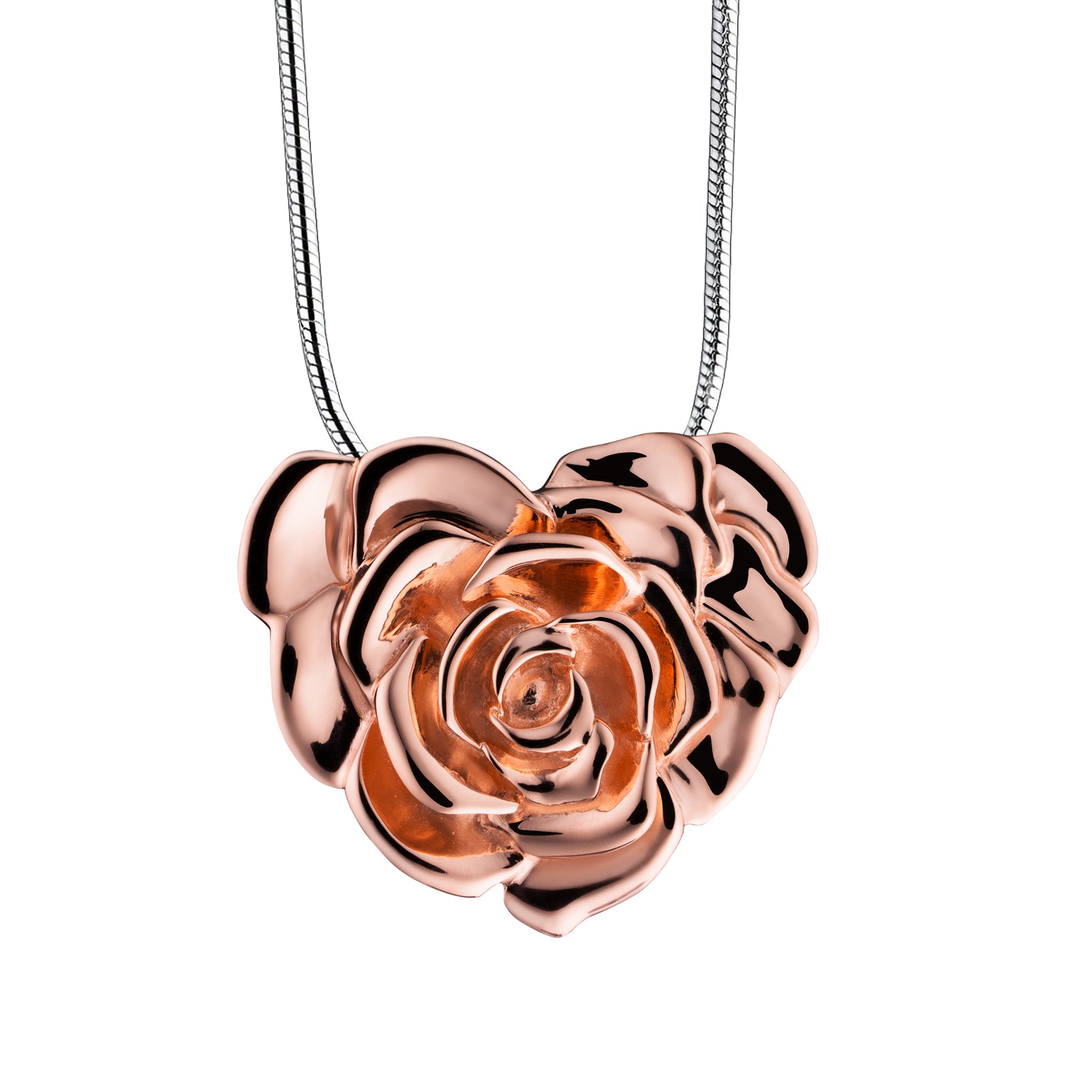 LoveRose Rose Gold Vermeil Sterling Silver Cremation Pendant