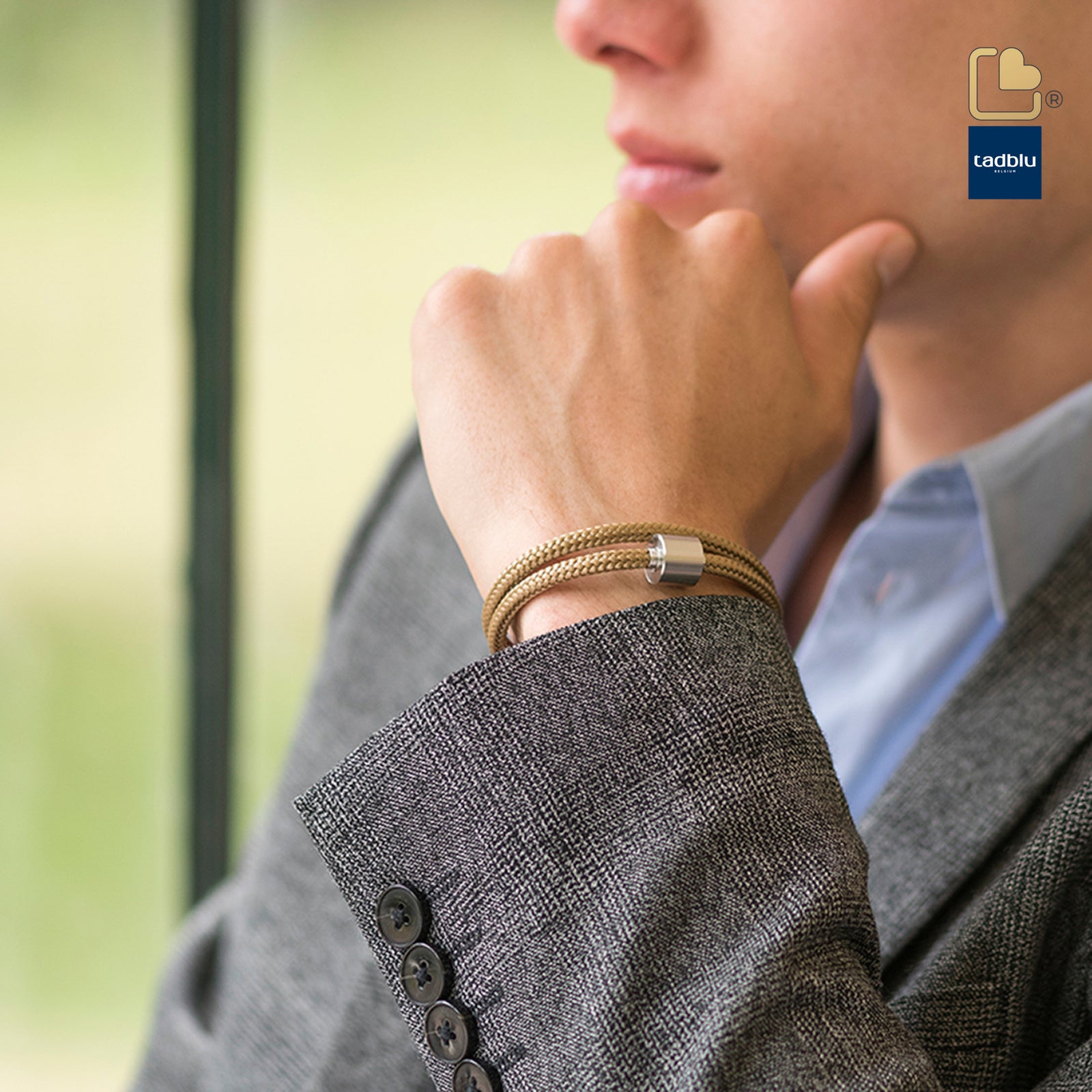 Goldsand - TadBlu Naval Cord Men’s Cremation Bead Bracelet