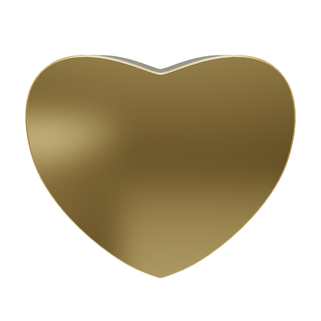 Custom Engraved Memorial Gold Heart Pendant