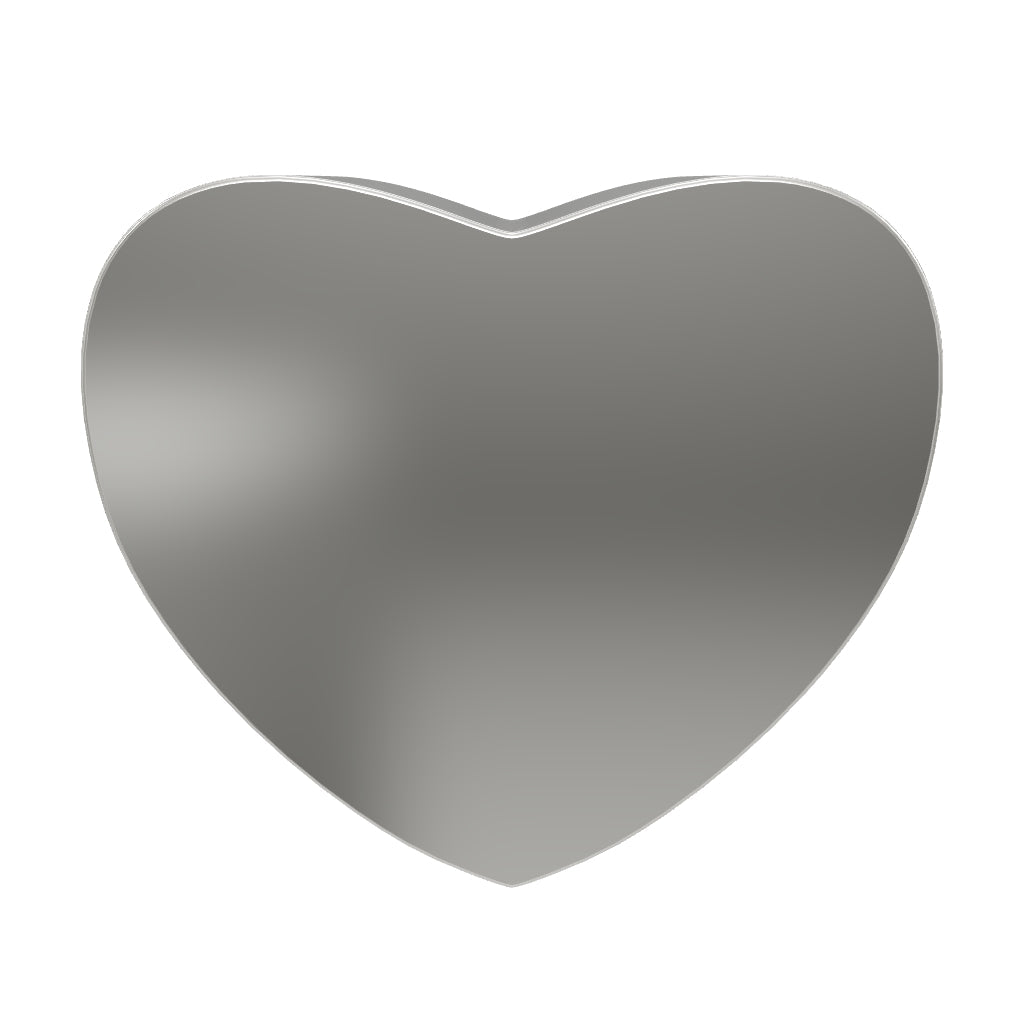 Custom Engraved Memorial Silver Heart Pendant