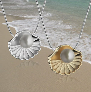 Sea Shellª Pearl Sterling Silver Cremation Pendant