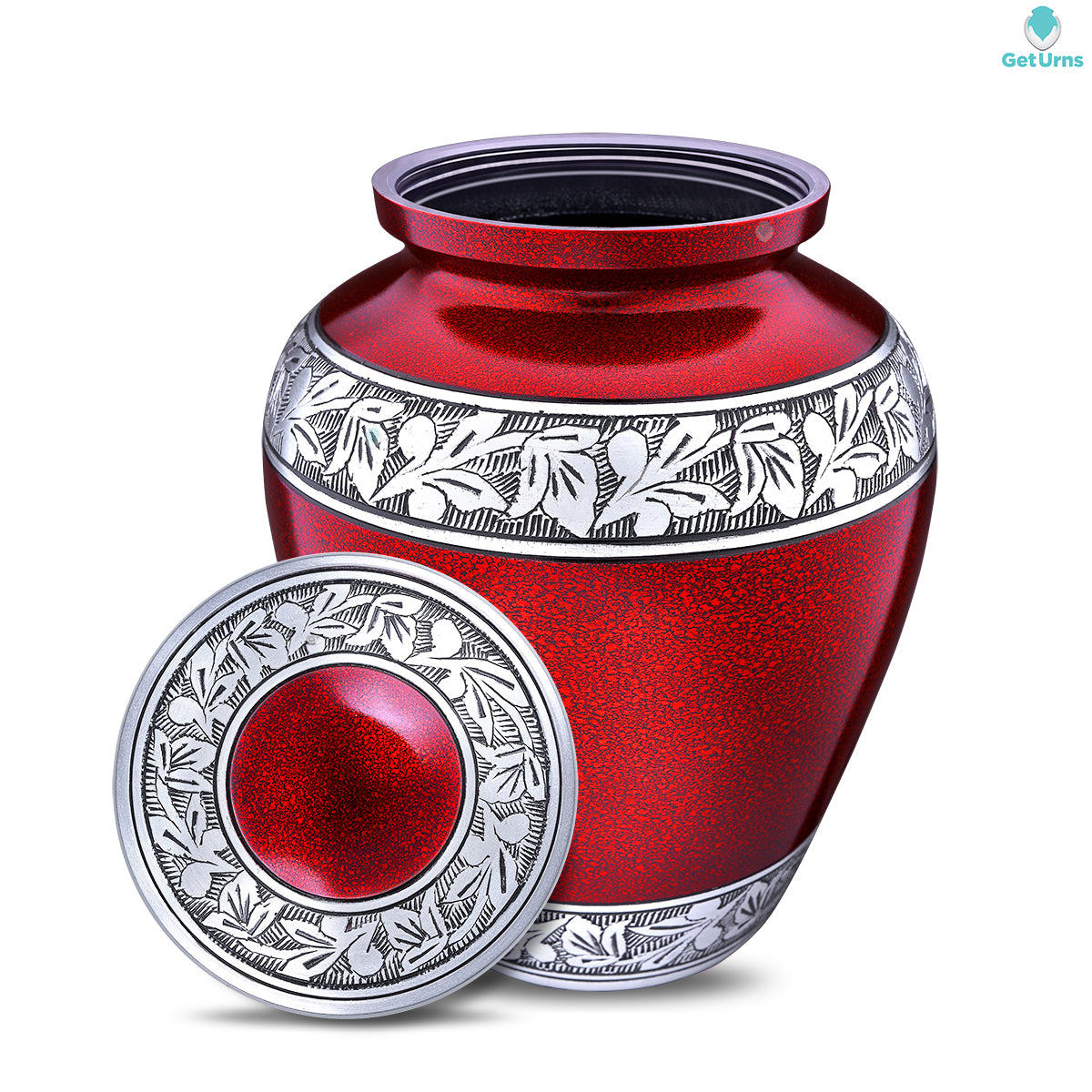 Elite Marble Red Adult Cremation Urn