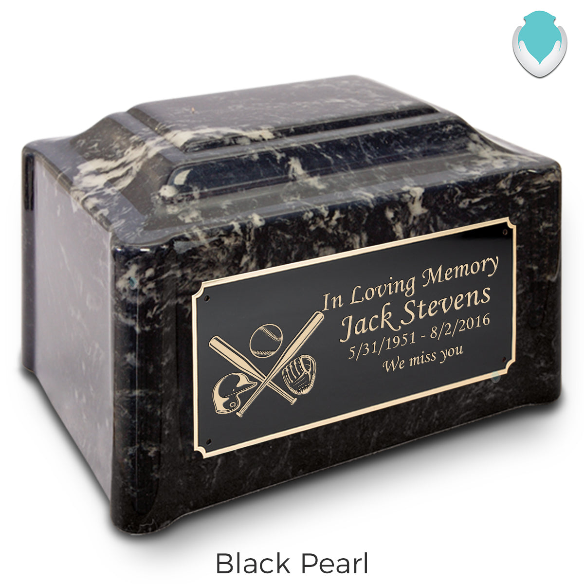 Adult Devotion Baseball Cultured Marble Urns for Ashes