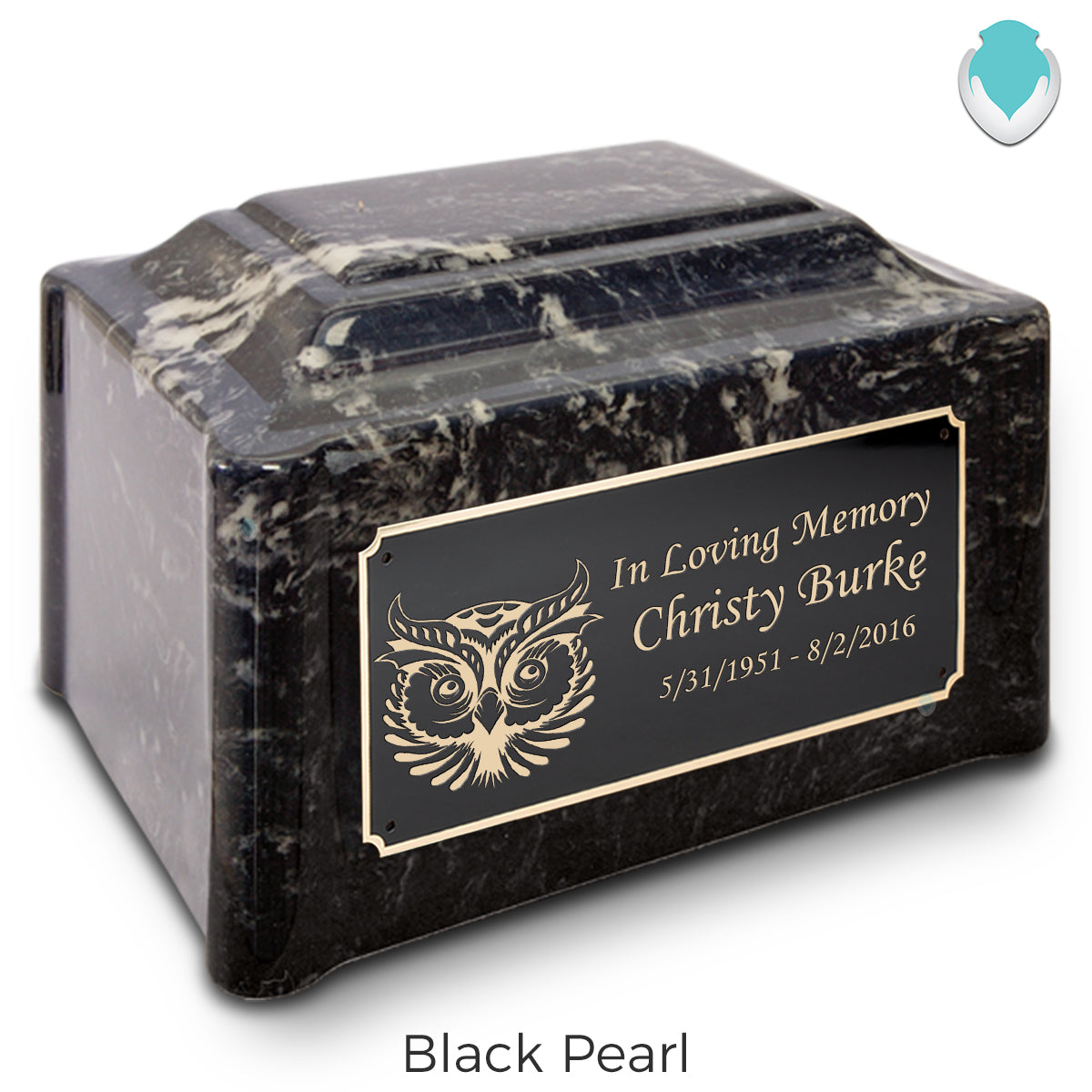 Adult Devotion Owl Cultured Marble Urns for Ashes