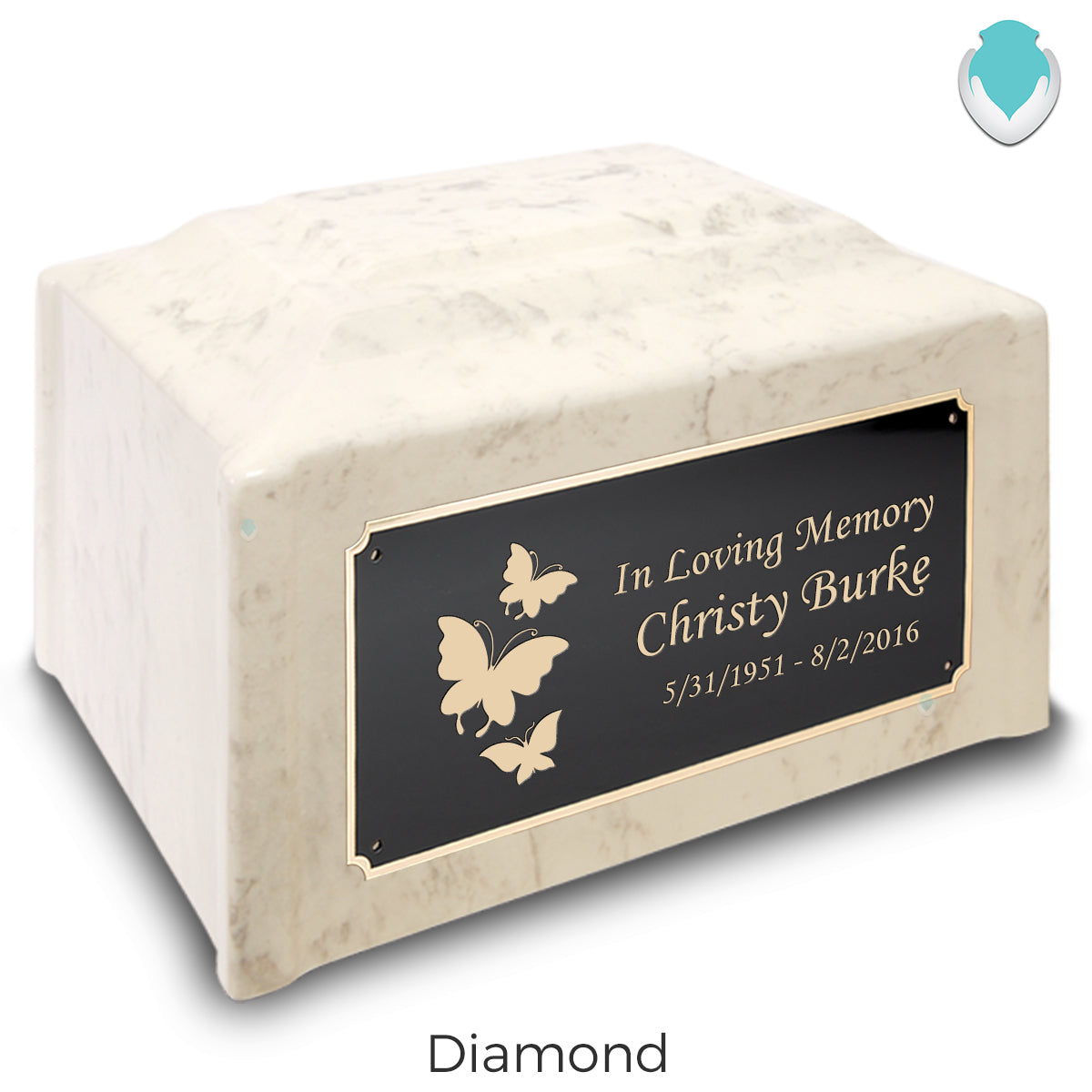 Adult Devotion Butterflies Cultured Marble Urns for Ashes