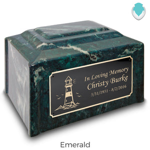 Adult Devotion Lighthouse Cultured Marble Urns for Ashes