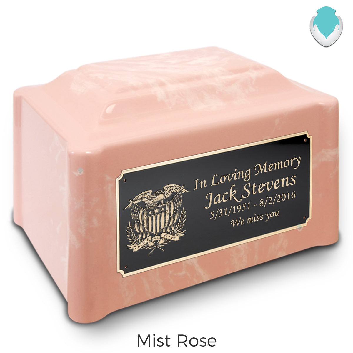 Adult Devotion American Glory Cultured Marble Urns for Ashes