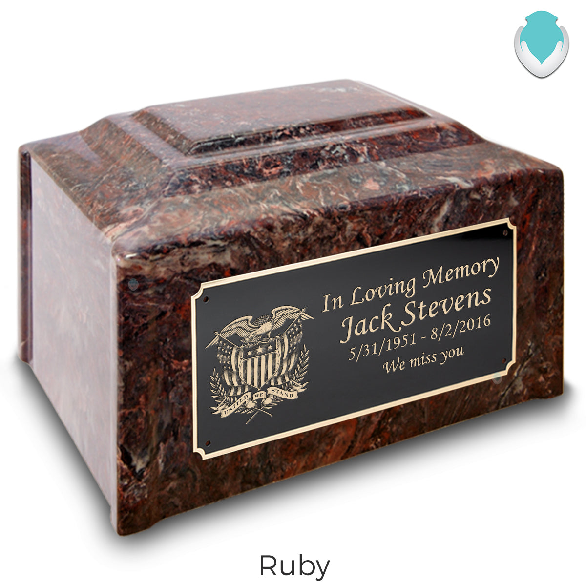 Adult Devotion American Glory Cultured Marble Urns for Ashes