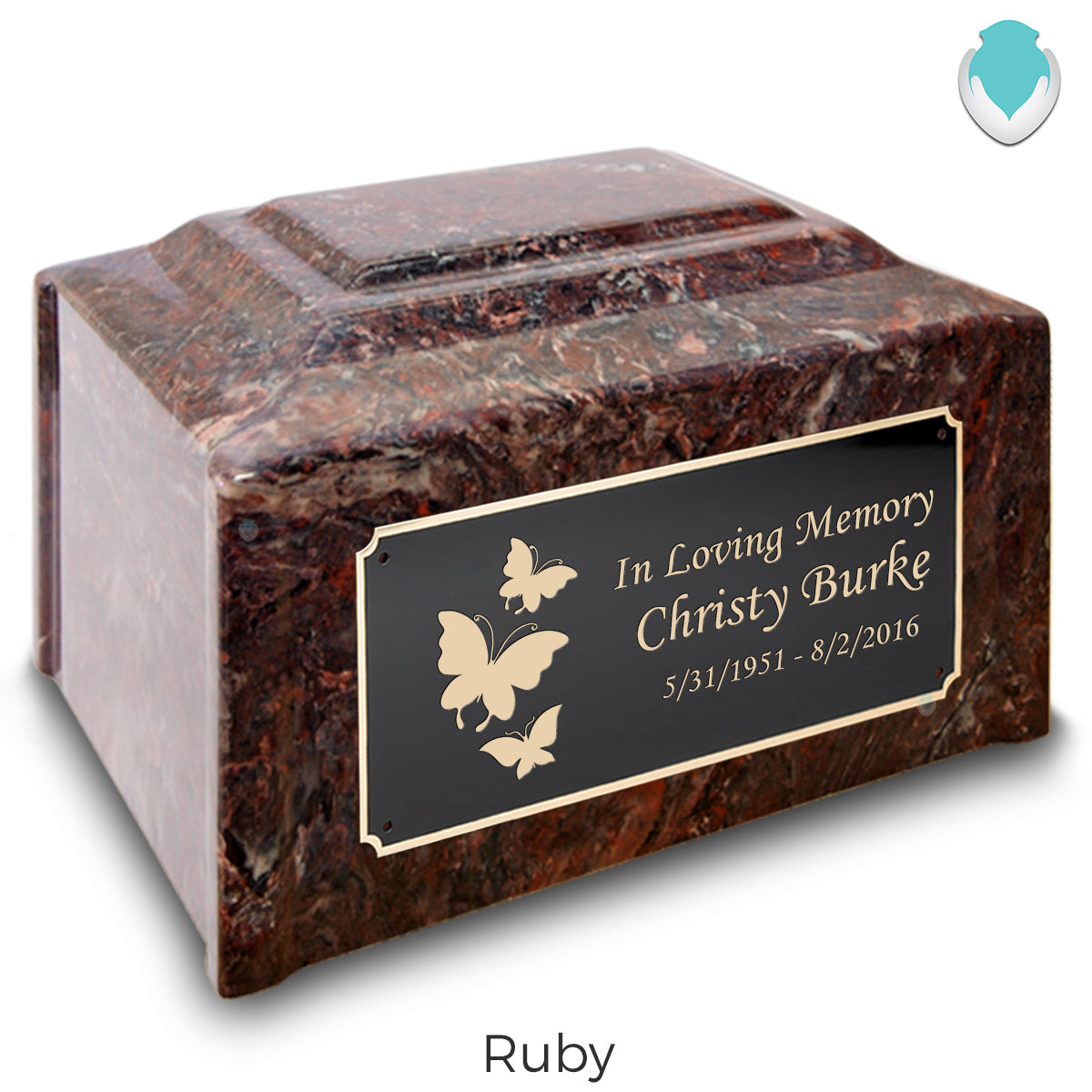 Adult Devotion Butterflies Cultured Marble Urns for Ashes