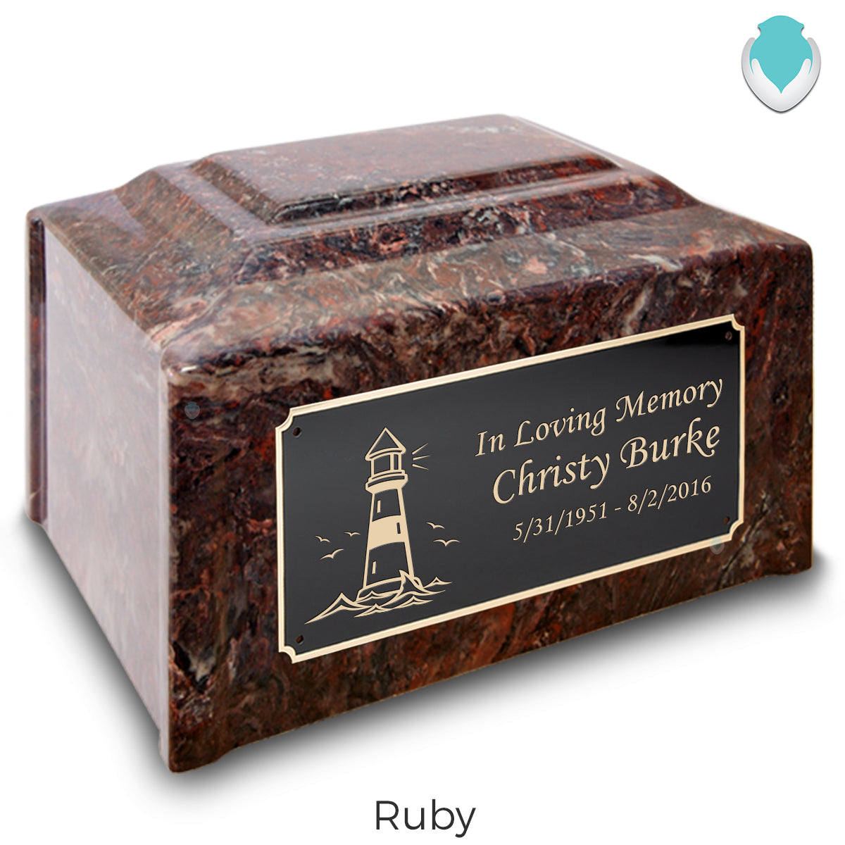 Adult Devotion Lighthouse Cultured Marble Urns for Ashes