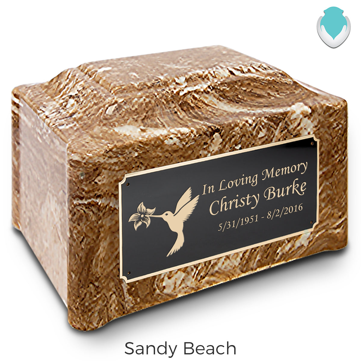 Adult Devotion Hummingbird Cultured Marble Urns for Ashes