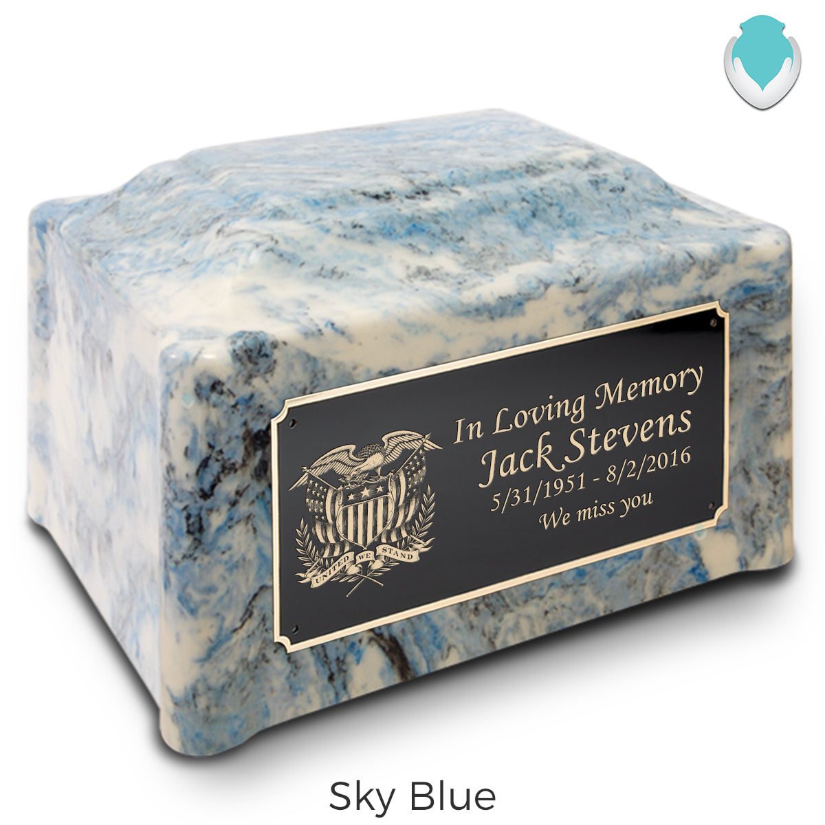 Adult Devotion American Glory Cultured Marble Urns for Ashes