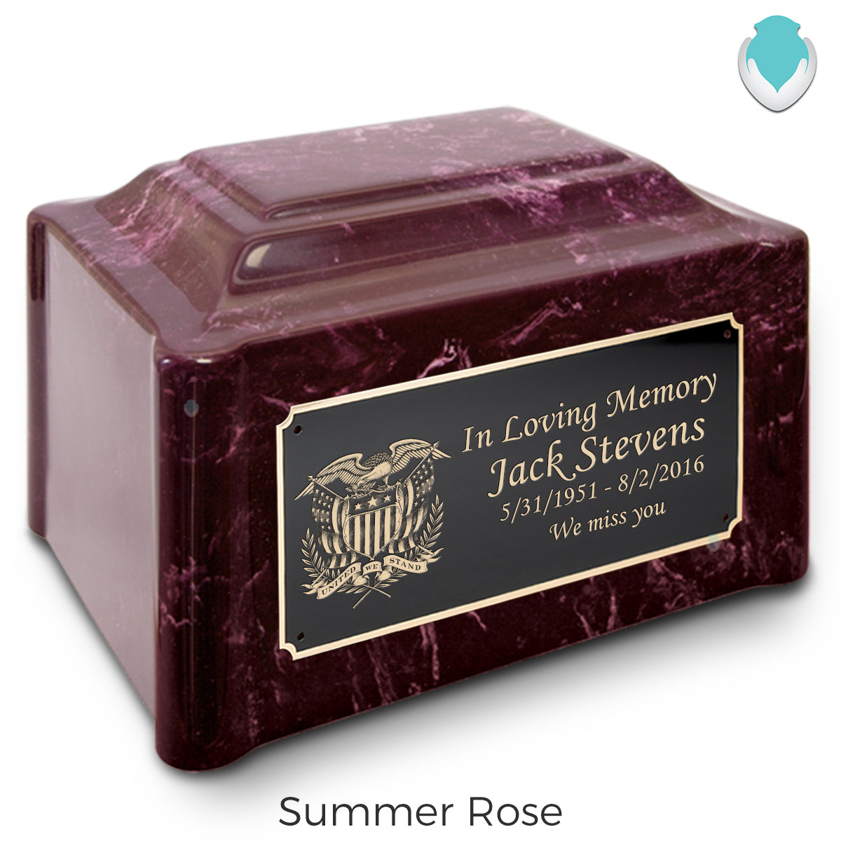 Adult Devotion American Glory Cultured Marble Urns for Ashes