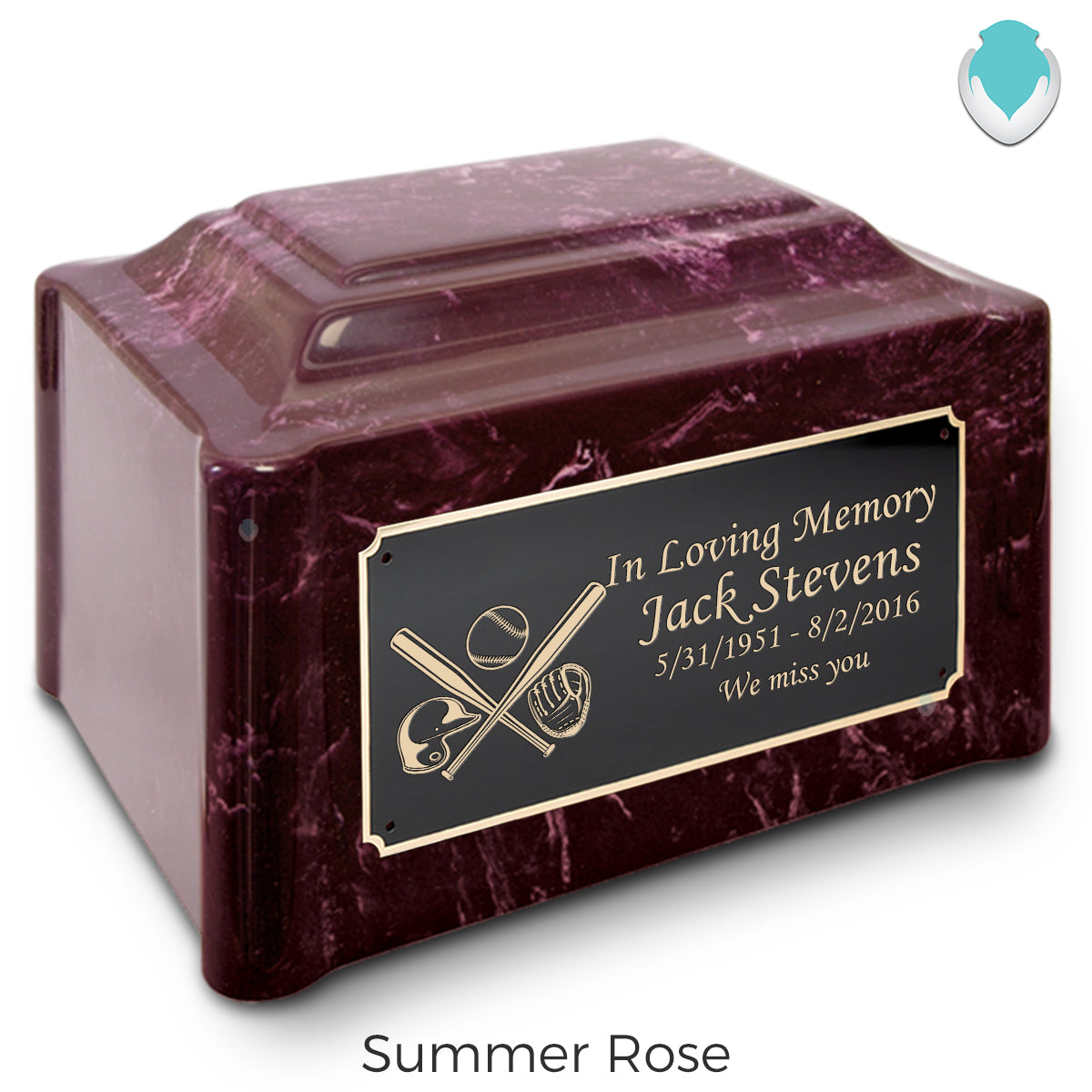 Adult Devotion Baseball Cultured Marble Urns for Ashes