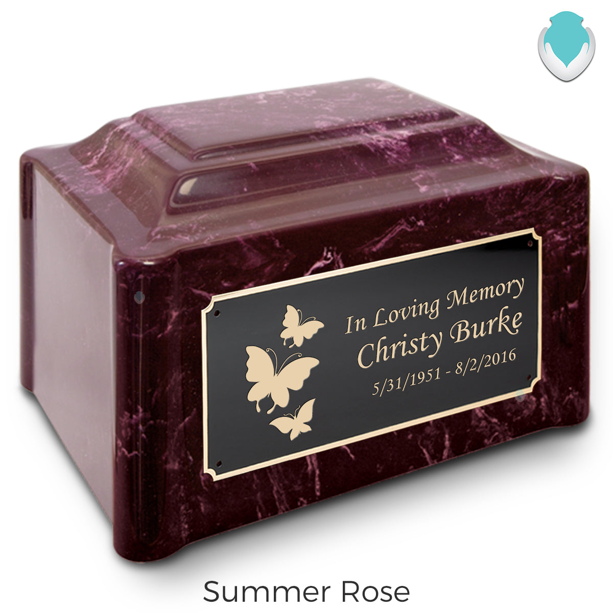 Adult Devotion Butterflies Cultured Marble Urns for Ashes