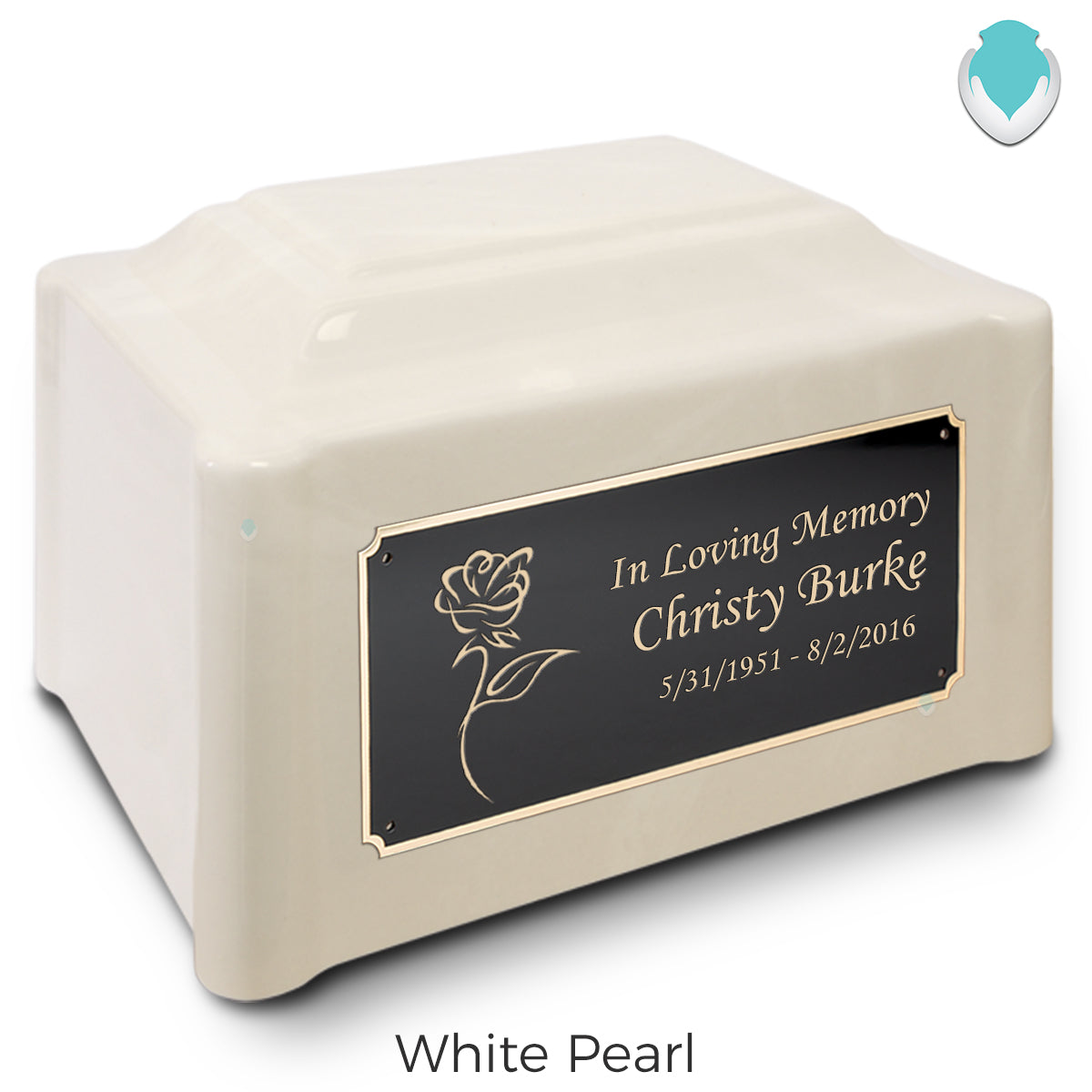 Adult Devotion Rose Cultured Marble Urns for Ashes