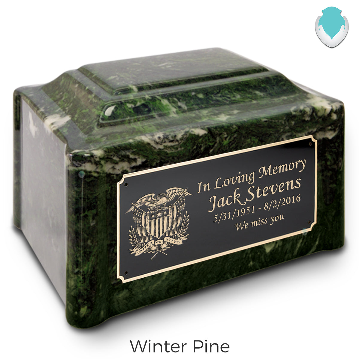 Adult Devotion American Glory Cultured Marble Urns for Ashes