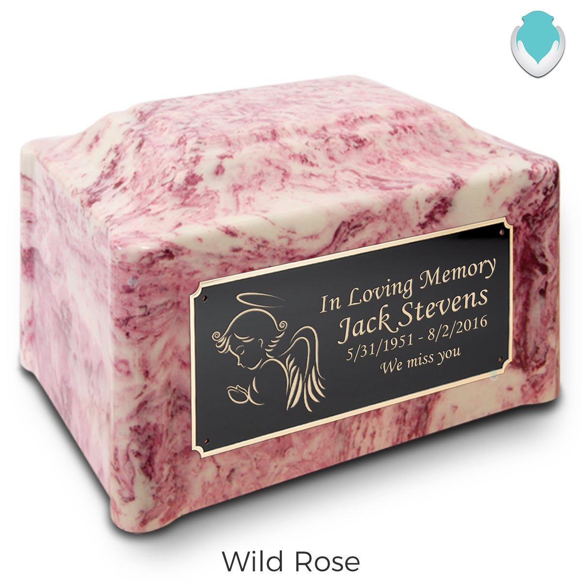 Adult Devotion Angel Cultured Marble Urns for Ashes