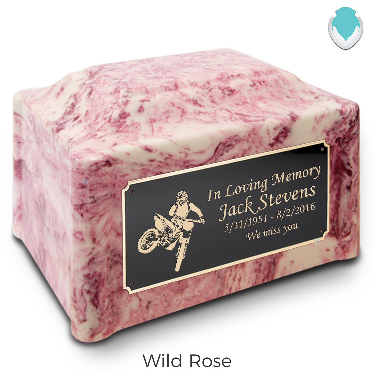 Adult Devotion Dirt Bike Cultured Marble Urns for Ashes