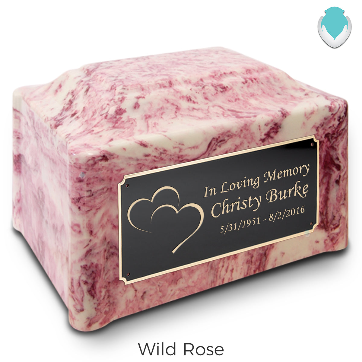 Adult Devotion Hearts Cultured Marble Urns for Ashes