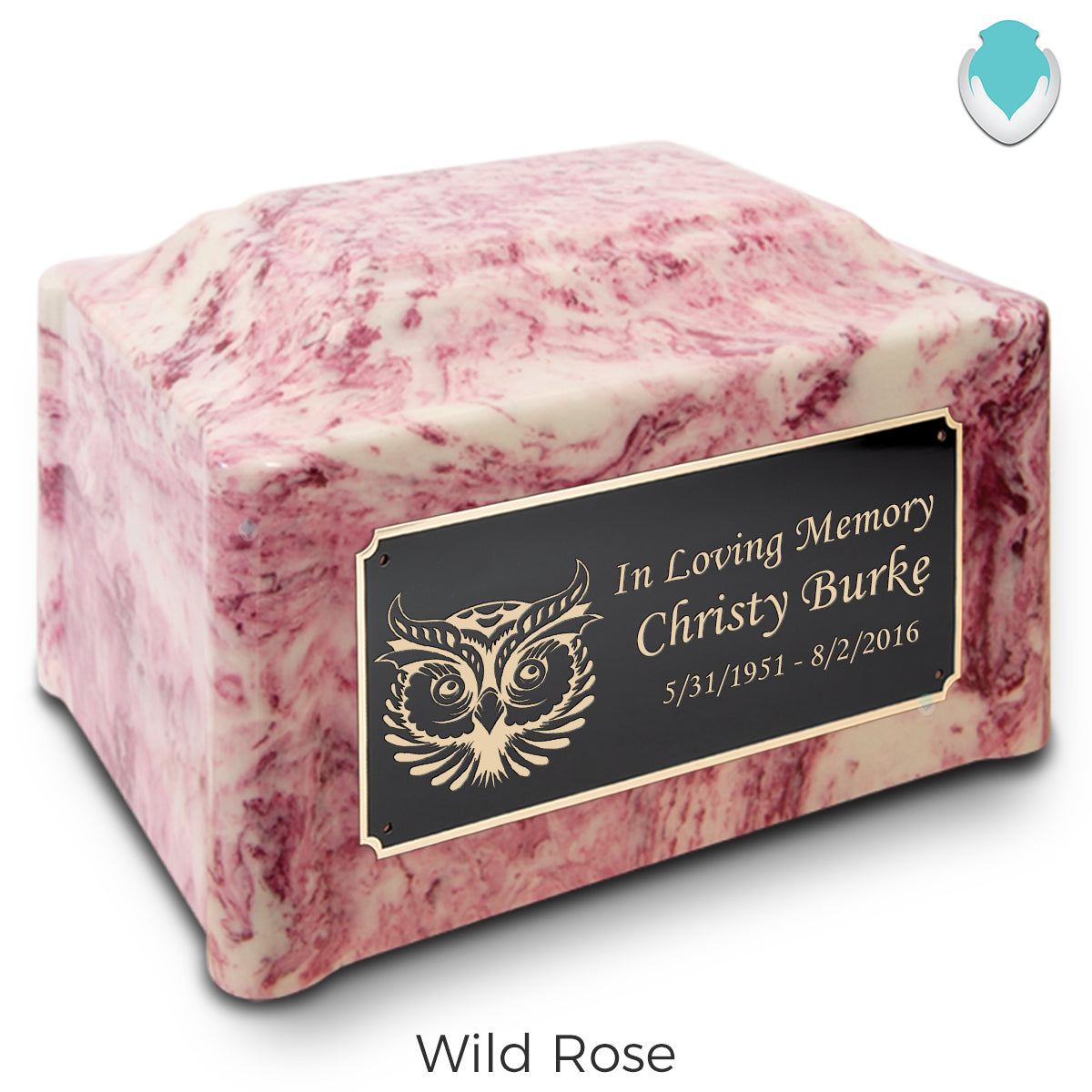 Adult Devotion Owl Cultured Marble Urns for Ashes