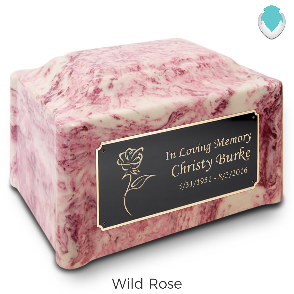 Adult Devotion Rose Cultured Marble Urns for Ashes