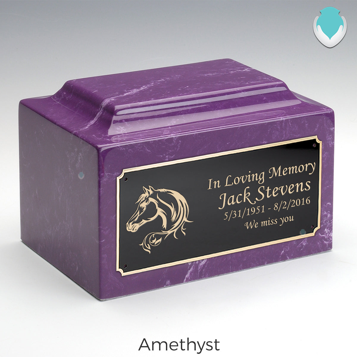 Adult Legacy Horse Cultured Marble Urns by MacKenzie