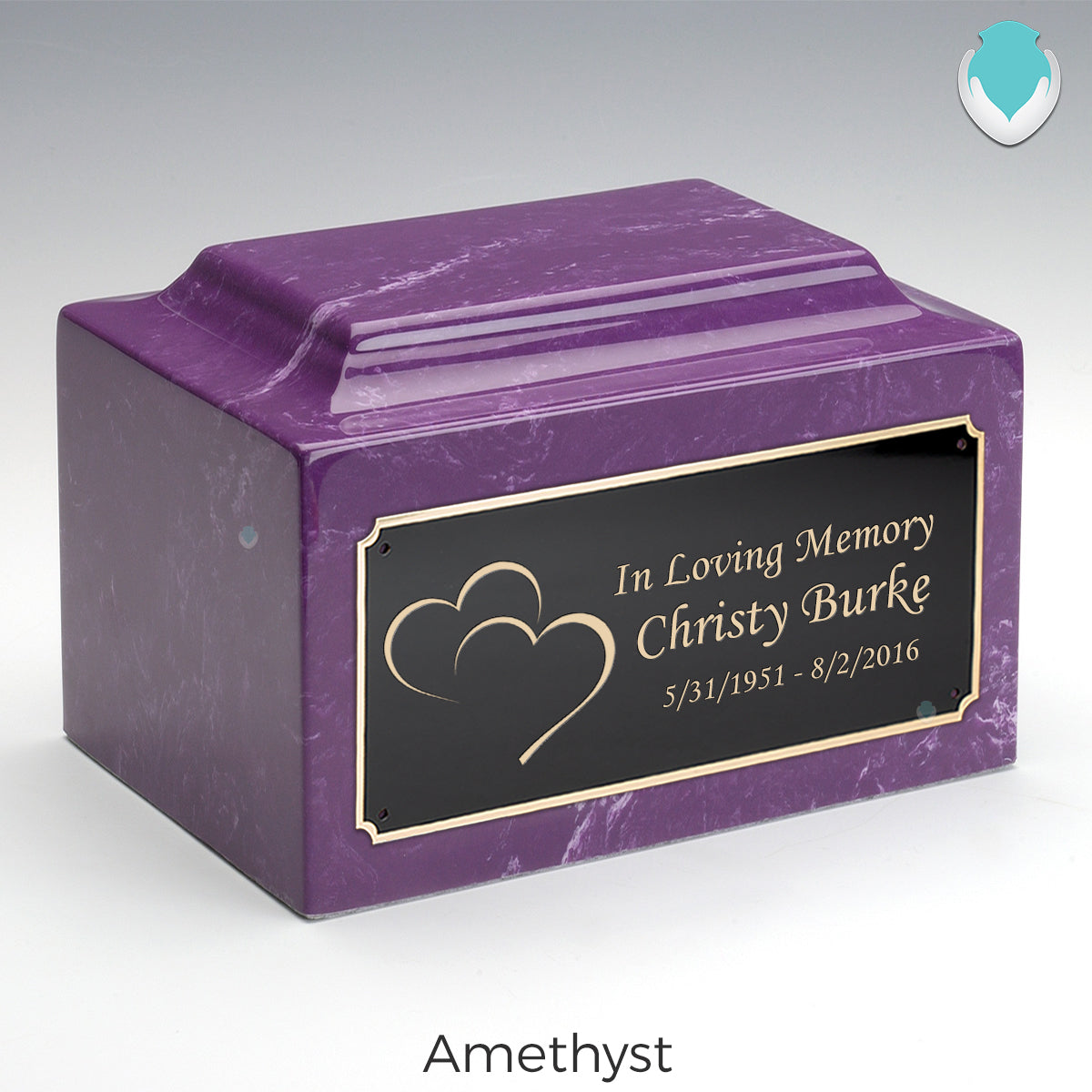 Adult Legacy Hearts Cultured Marble Urns by MacKenzie